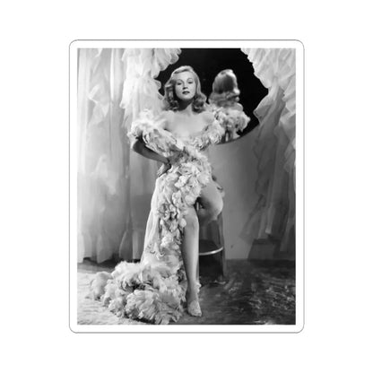 Virginia Mayo #253 (Vintage Female Icon) STICKER Vinyl Kiss-Cut Decal 2 Inch White - The Sticker Space