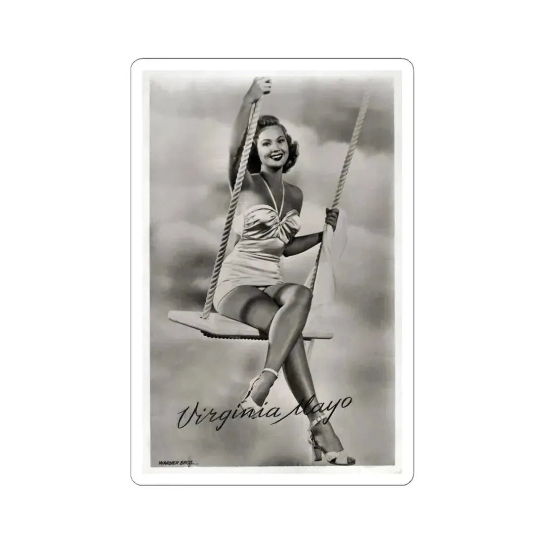 Virginia Mayo #268 (Vintage Female Icon) STICKER Vinyl Kiss-Cut Decal 6 Inch White - The Sticker Space