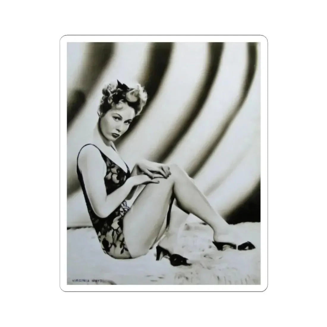 Virginia Mayo #31 (Vintage Female Icon) STICKER Vinyl Kiss-Cut Decal 2 Inch White - The Sticker Space