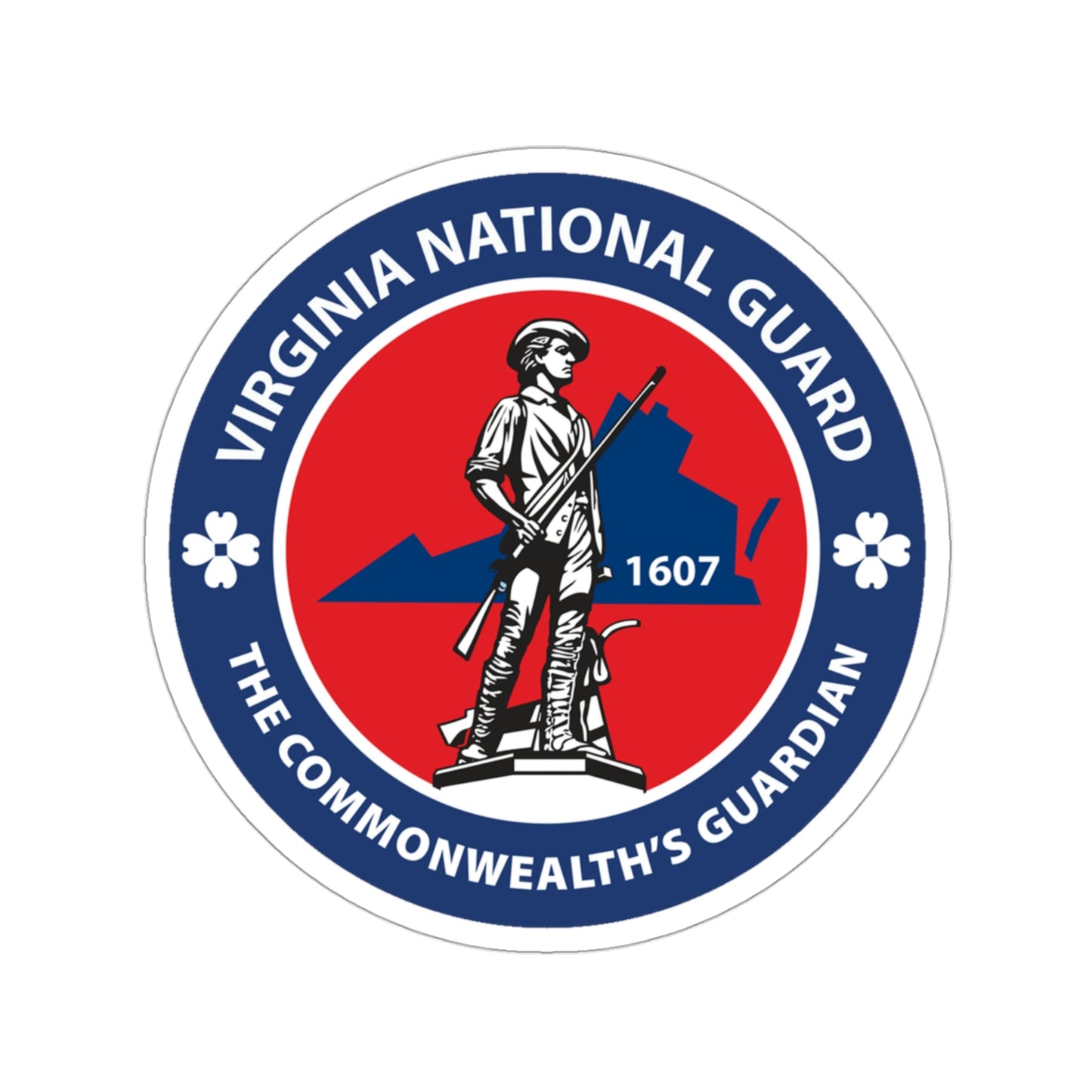 Virginia National Guard STICKER Vinyl Die-Cut Decal-3 Inch-The Sticker Space