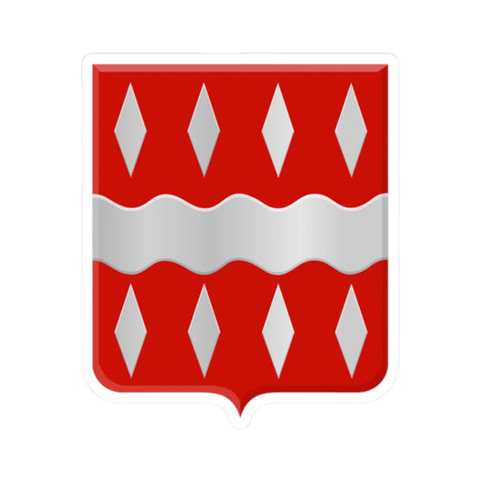 Viroinval wapen (Belgium) (Coat of Arms) STICKER Vinyl Kiss-Cut Decal 2 Inch White - The Sticker Space