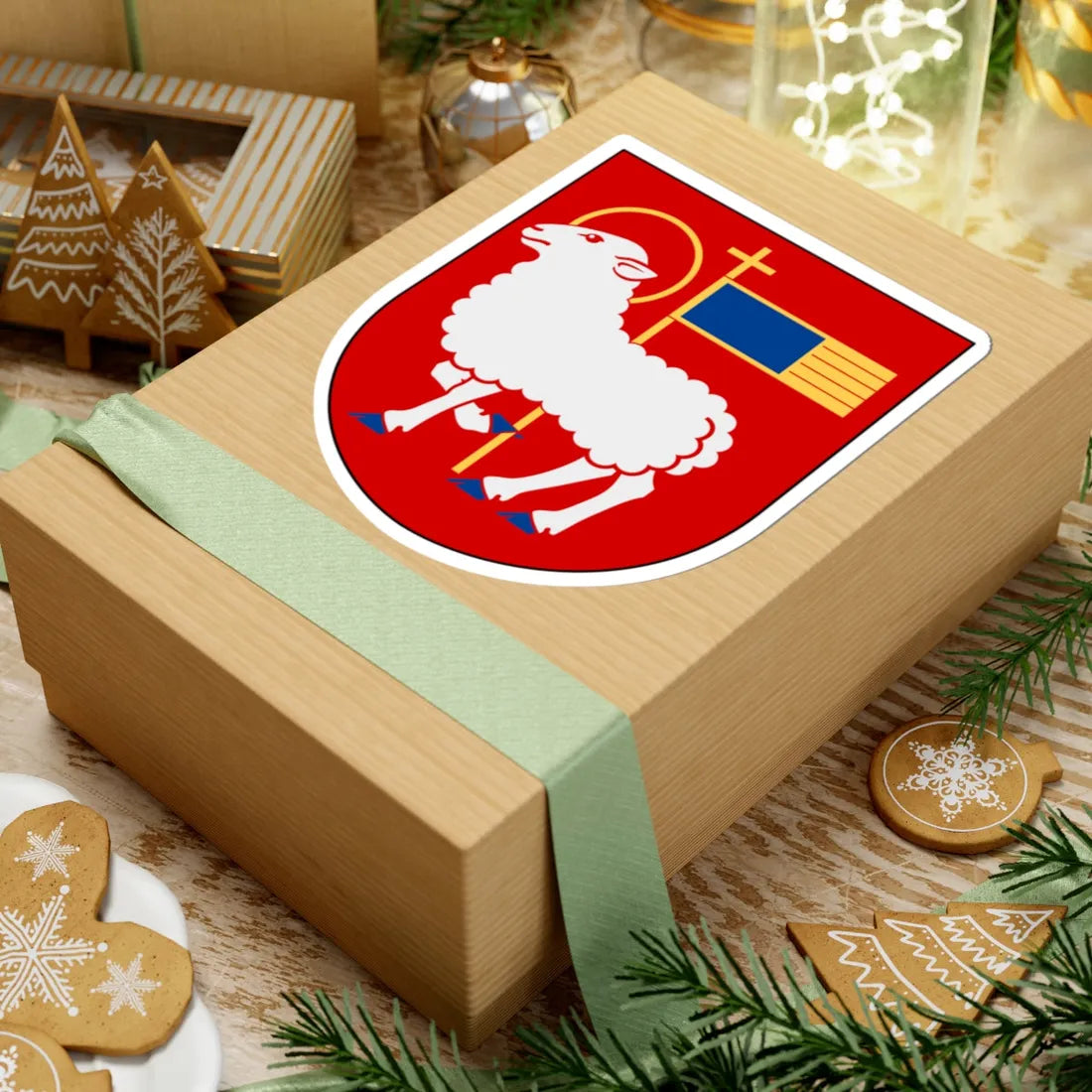 Visby stift vapen (Sweden) (Coat of Arms) STICKER Vinyl Kiss-Cut Decal - The Sticker Space