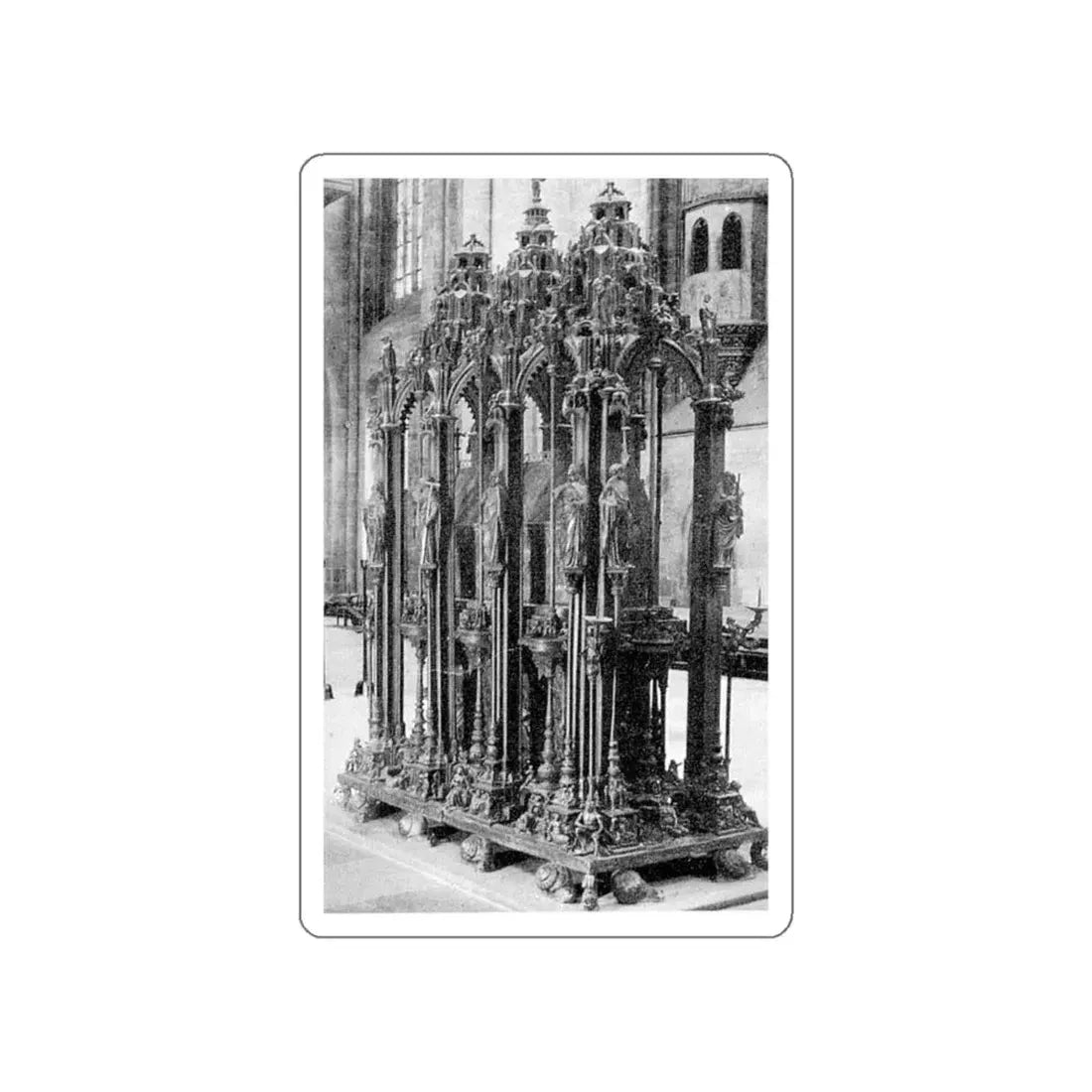 VISCHER, Peter the Younger - Shrine of St Sebald (Artwork) STICKER Vinyl Die-Cut Decal White Die-Cut 5 Inch - The Sticker Space