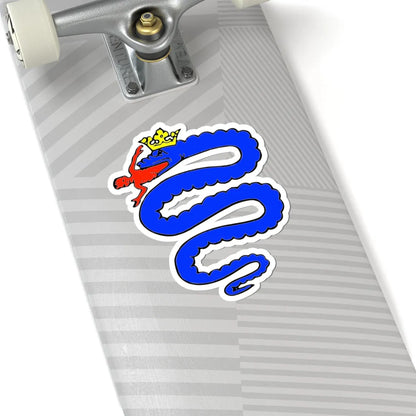 Visconti biscione (Italy) (Coat of Arms) STICKER Vinyl Kiss-Cut Decal - The Sticker Space