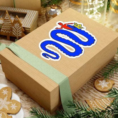 Visconti biscione (Italy) (Coat of Arms) STICKER Vinyl Kiss-Cut Decal - The Sticker Space