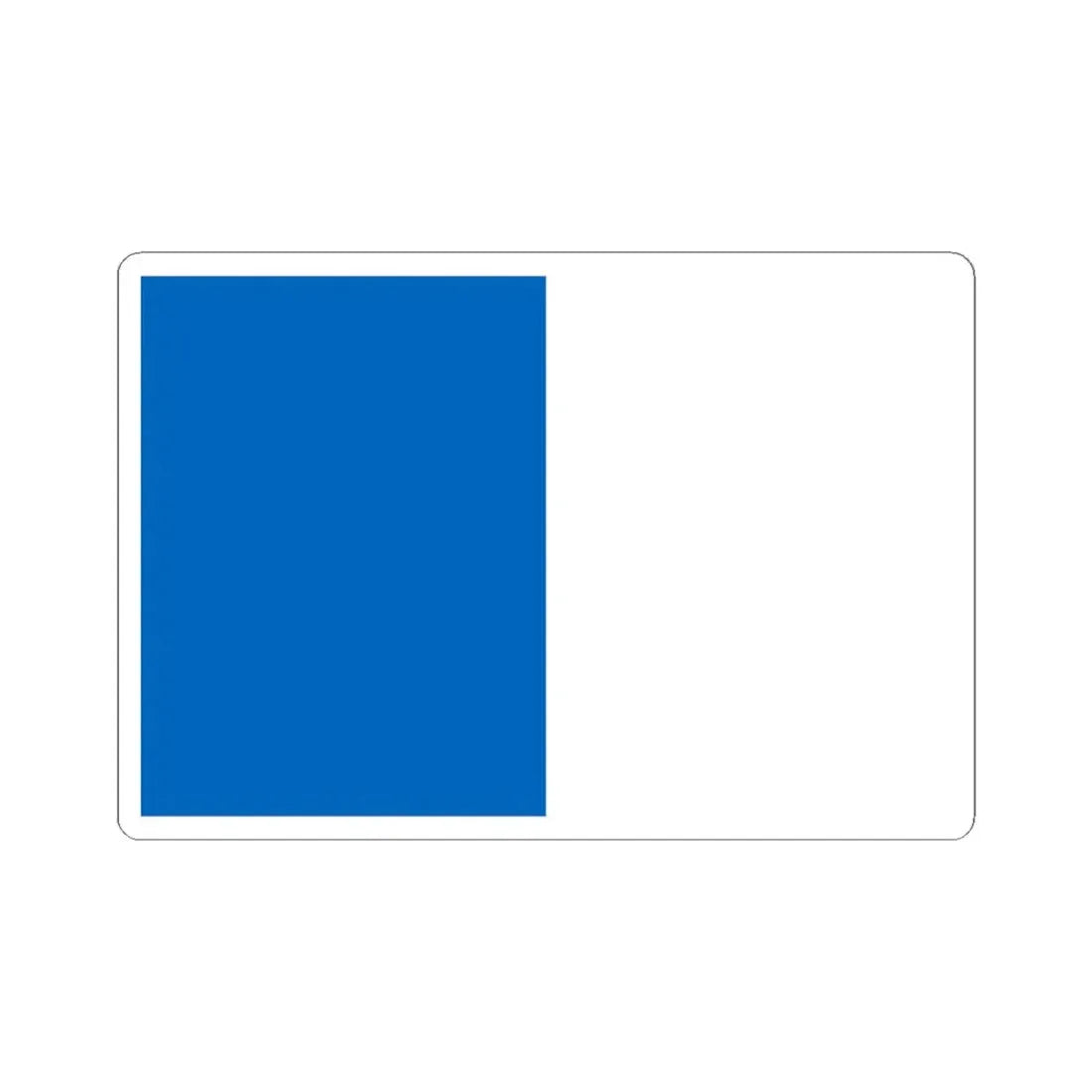 Vise flag 1 (Belgium) STICKER Vinyl Kiss-Cut Decal 4 Inch White - The Sticker Space