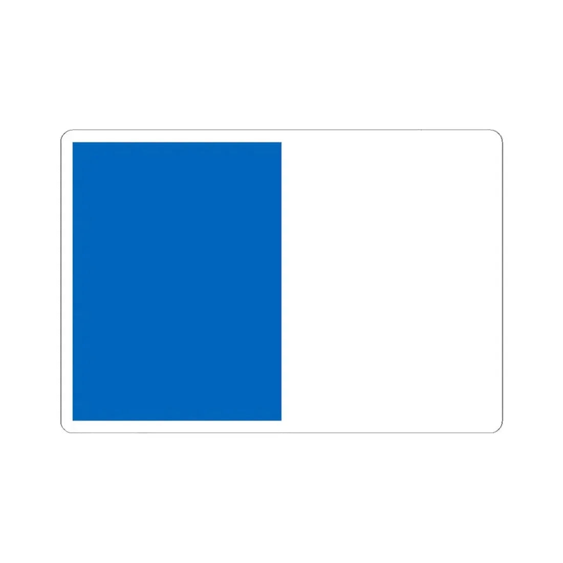 Vise flag 1 (Belgium) STICKER Vinyl Kiss-Cut Decal 6 Inch White - The Sticker Space