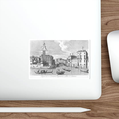 VISENTINI, Antonio - San Geremia and the Entrance of Cannaregio (Artwork) STICKER Vinyl Die-Cut Decal-The Sticker Space