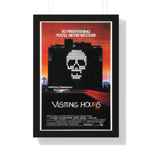 VISITING HOURS 1982 - Framed Movie Poster 16″ x 24″ Black - The Sticker Space
