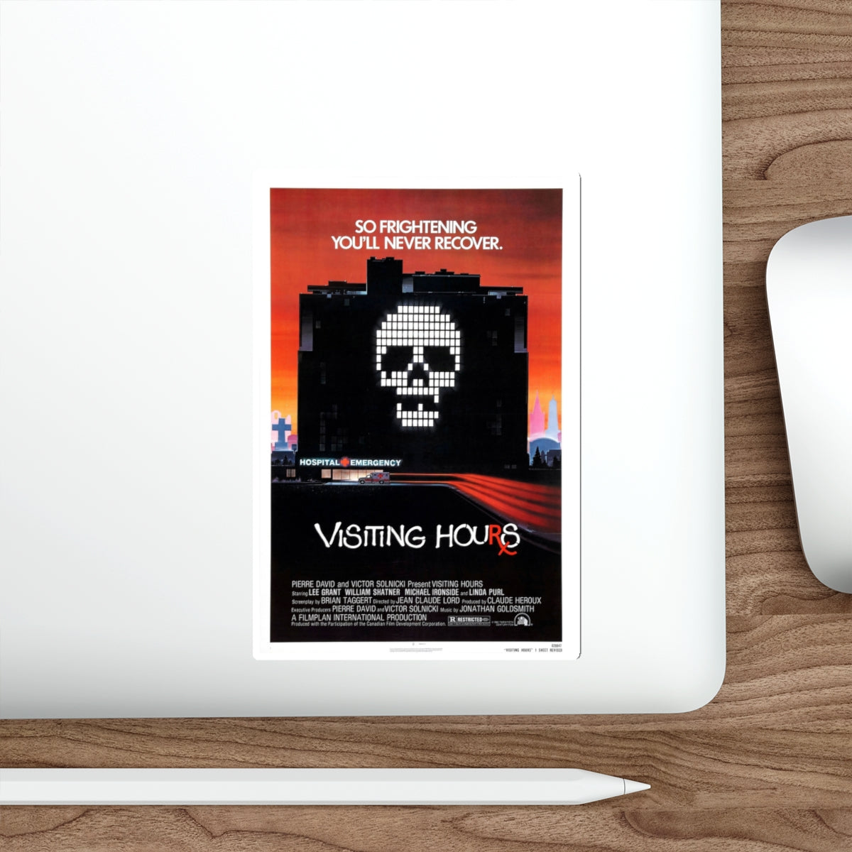 VISITING HOURS 1982 Movie Poster STICKER Vinyl Die-Cut Decal-The Sticker Space