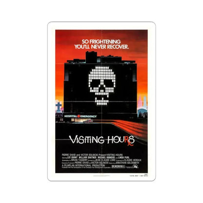 Visiting Hours 1982 Movie Poster - STICKER Vinyl Kiss-Cut Decal 2 Inch White - The Sticker Space