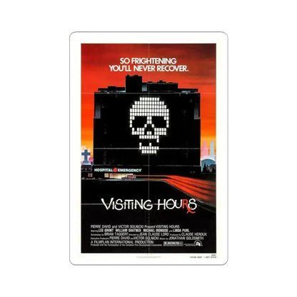 Visiting Hours 1982 Movie Poster - STICKER Vinyl Kiss-Cut Decal 4 Inch White - The Sticker Space