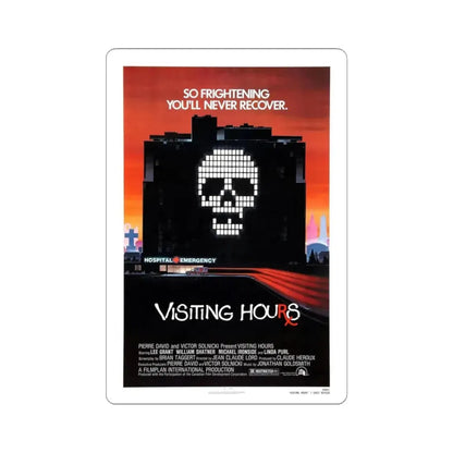 VISITING HOURS 1982 Movie Poster - STICKER Vinyl Kiss-Cut Decal 6 Inch White - The Sticker Space