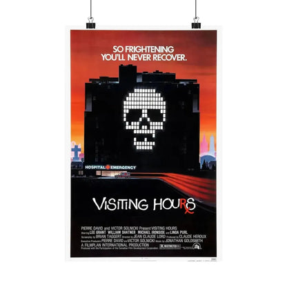 VISITING HOURS 1982 - Paper Movie Poster 12″ x 18″ Matte - The Sticker Space