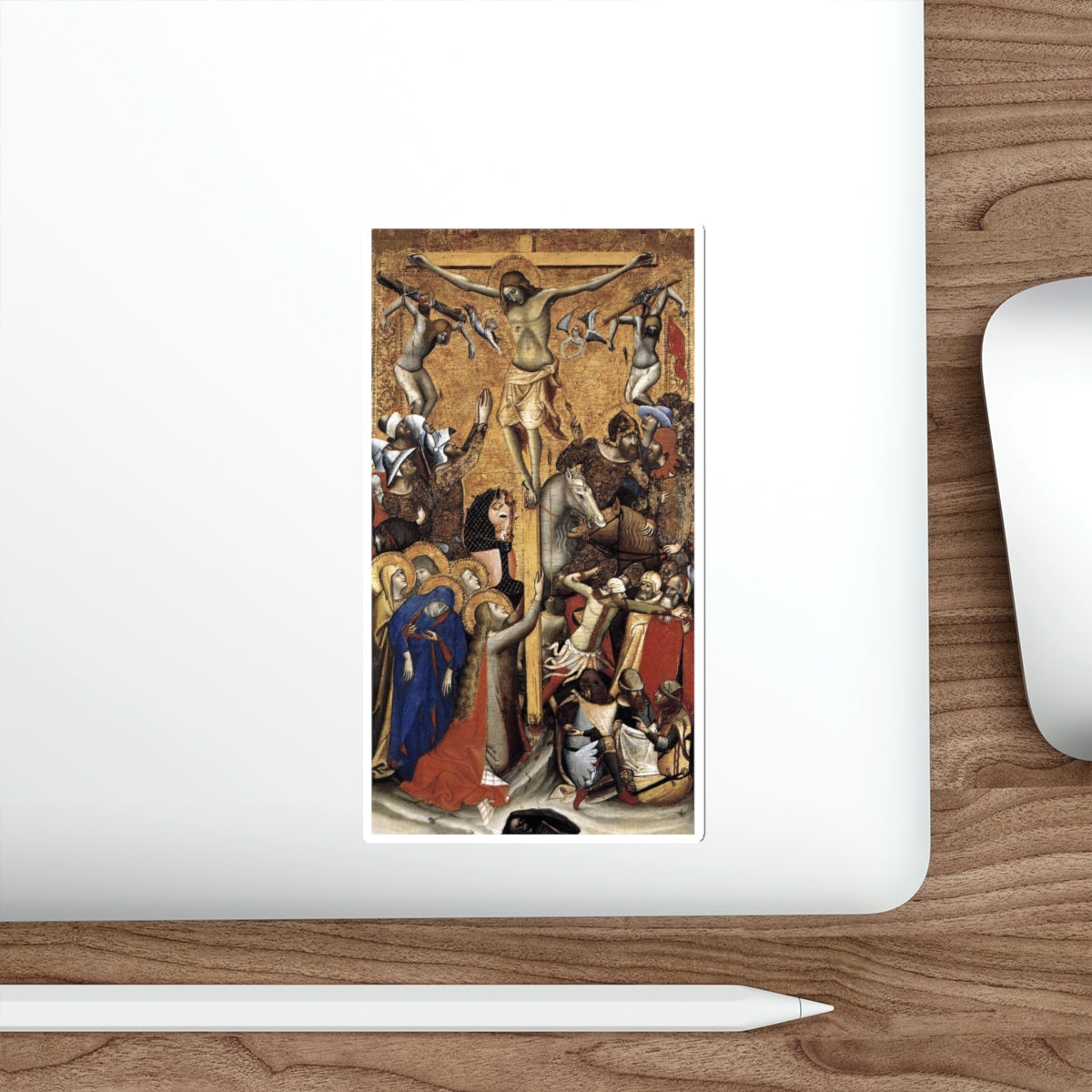 VITALE DA BOLOGNA - Crucifixion (Artwork) STICKER Vinyl Die-Cut Decal-The Sticker Space