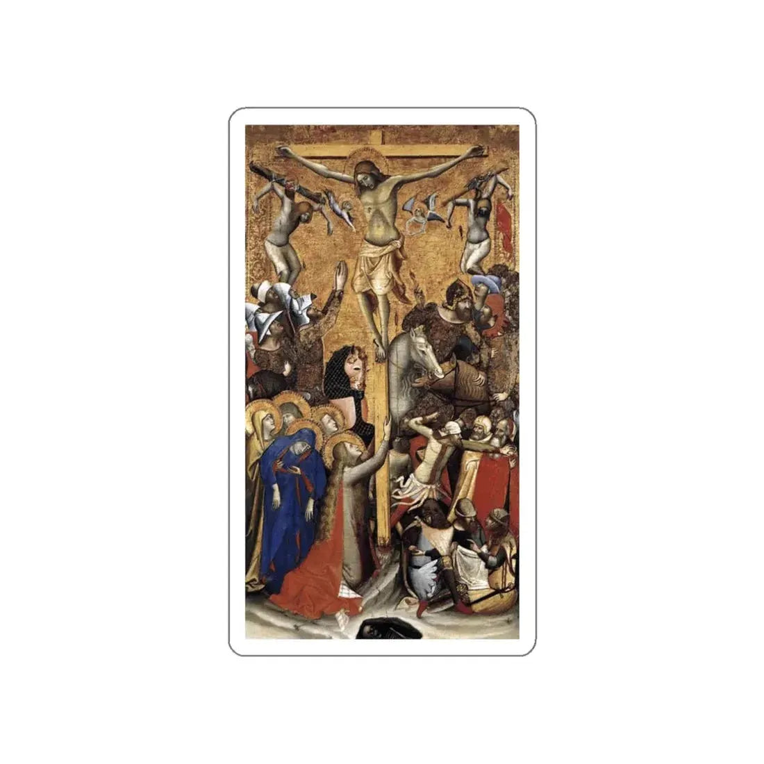 VITALE DA BOLOGNA - Crucifixion (Artwork) STICKER Vinyl Die-Cut Decal White Die-Cut 3 Inch - The Sticker Space
