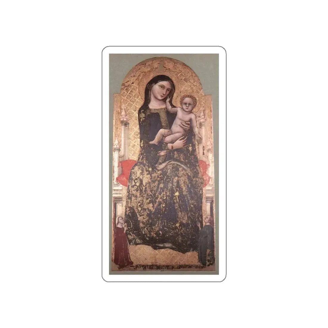 VITALE DA BOLOGNA - Madonna and Child (Artwork) STICKER Vinyl Die-Cut Decal White Die-Cut 3 Inch - The Sticker Space