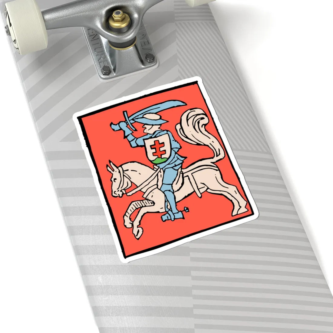 Vitaŭt Vialiki Pahonia. Вітаўт Вялікі Пагоня 1536 crop (Belarus) (Coat of Arms) STICKER Vinyl Kiss-Cut Decal - The Sticker Space