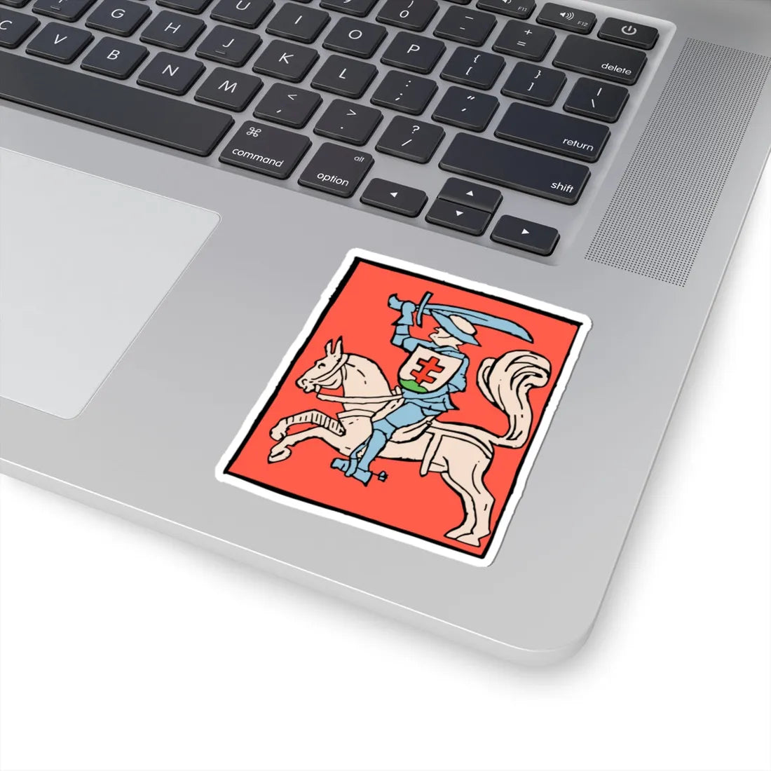 Vitaŭt Vialiki Pahonia. Вітаўт Вялікі Пагоня 1536 crop (Belarus) (Coat of Arms) STICKER Vinyl Kiss-Cut Decal - The Sticker Space