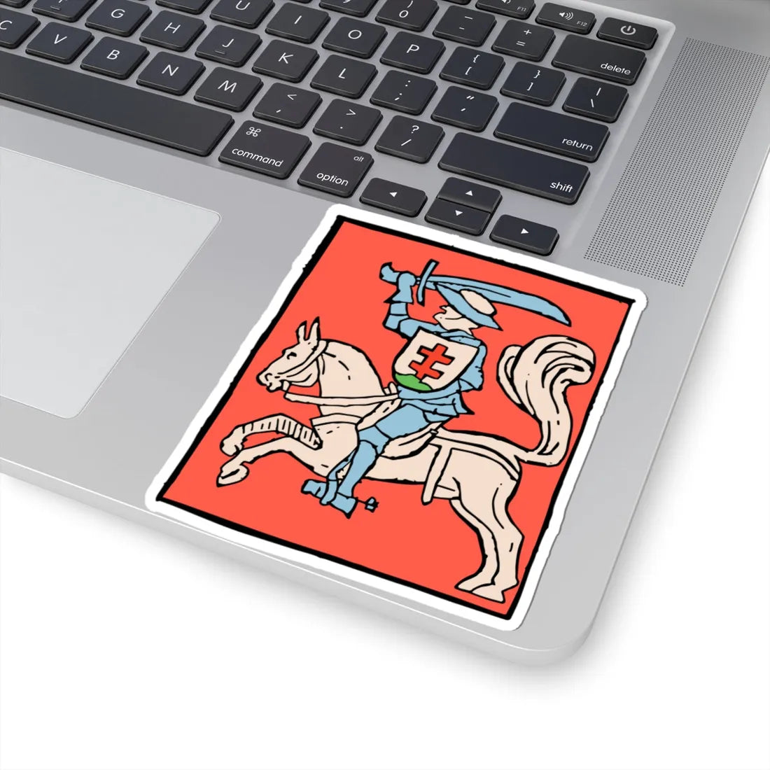 Vitaŭt Vialiki Pahonia. Вітаўт Вялікі Пагоня 1536 crop (Belarus) (Coat of Arms) STICKER Vinyl Kiss-Cut Decal - The Sticker Space