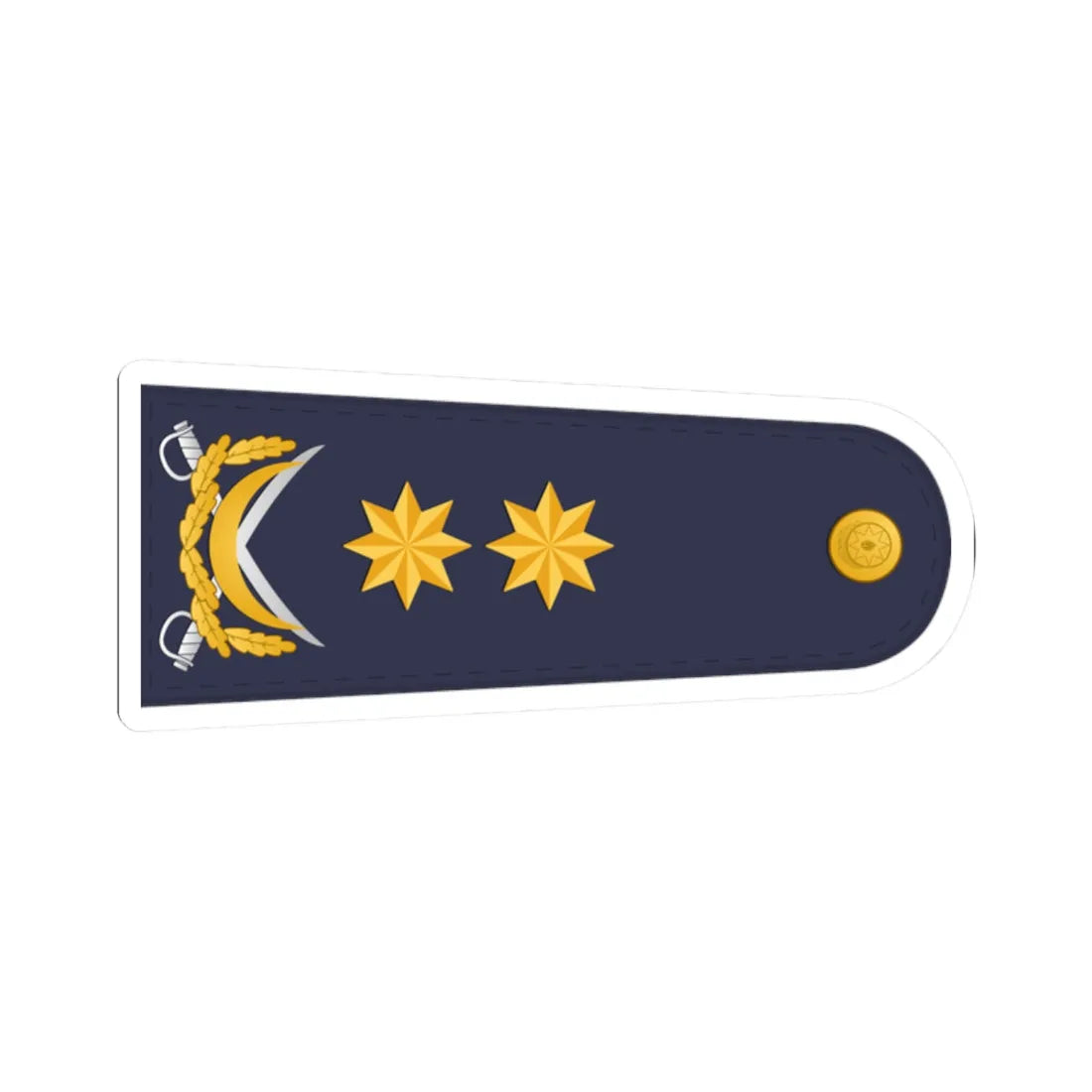 Vitse admiral DSX (Azerbaijan) (Military Rank) STICKER Vinyl Kiss-Cut Decal 2 Inch White - The Sticker Space