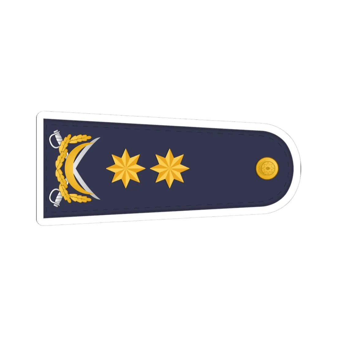 Vitse admiral DSX (Azerbaijan) (Military Rank) STICKER Vinyl Kiss-Cut Decal 3 Inch White - The Sticker Space