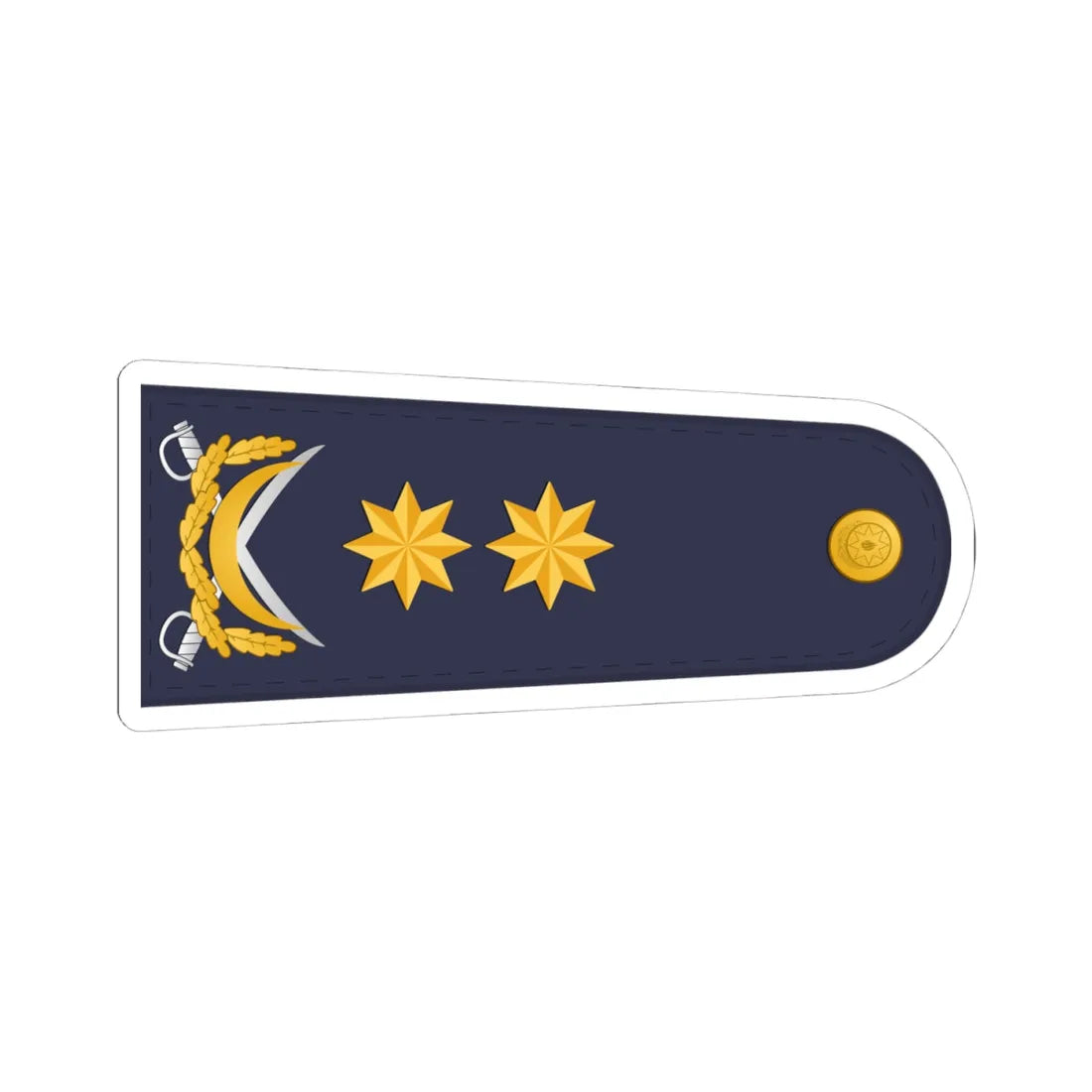 Vitse admiral DSX (Azerbaijan) (Military Rank) STICKER Vinyl Kiss-Cut Decal 4 Inch White - The Sticker Space