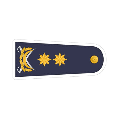 Vitse admiral DSX (Azerbaijan) (Military Rank) STICKER Vinyl Kiss-Cut Decal 4 Inch White - The Sticker Space