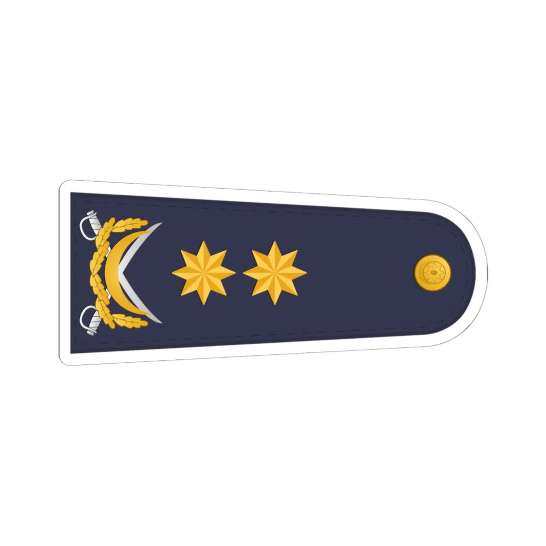 Vitse admiral DSX (Azerbaijan) (Military Rank) STICKER Vinyl Kiss-Cut Decal 6 Inch White - The Sticker Space