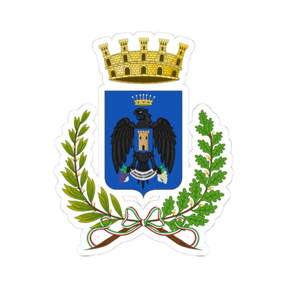 Vittoria-Stemma (Italy) (Coat of Arms) STICKER Vinyl Kiss-Cut Decal 4 Inch White - The Sticker Space