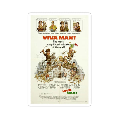 Viva Max 1969 Movie Poster STICKER Vinyl Die-Cut Decal 3 Inch - The Sticker Space