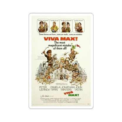 Viva Max 1969 Movie Poster - STICKER Vinyl Kiss-Cut Decal 3 Inch White - The Sticker Space
