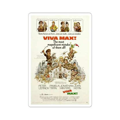 Viva Max 1969 Movie Poster - STICKER Vinyl Kiss-Cut Decal 4 Inch White - The Sticker Space