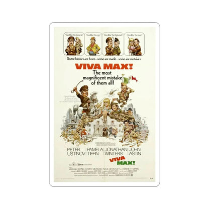 Viva Max 1969 Movie Poster - STICKER Vinyl Kiss-Cut Decal 6 Inch White - The Sticker Space