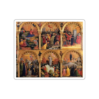 VIVARINI, Antonio - Passion Polyptych (detail)2 (Artwork) STICKER Vinyl Die-Cut Decal White Die-Cut 4 Inch - The Sticker Space