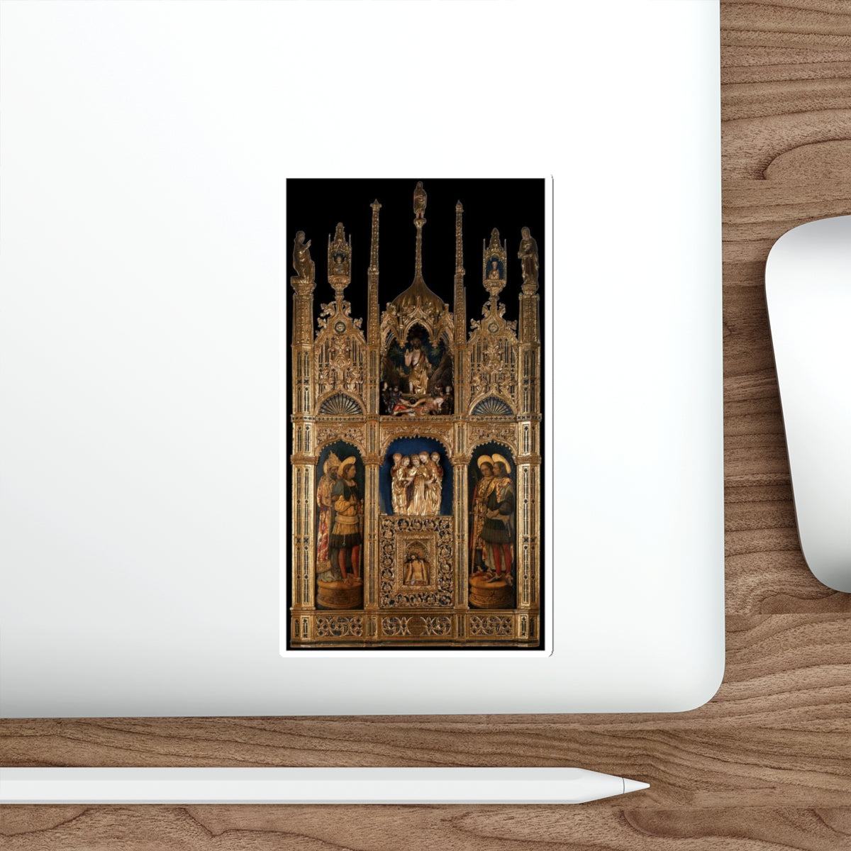 VIVARINI, Antonio - Polyptych of the Body of Christ (Artwork) STICKER Vinyl Die-Cut Decal-The Sticker Space