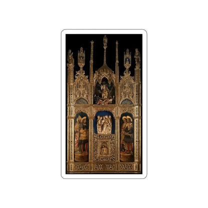VIVARINI, Antonio - Polyptych of the Body of Christ (Artwork) STICKER Vinyl Die-Cut Decal White Die-Cut 3 Inch - The Sticker Space