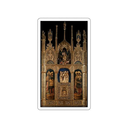 VIVARINI, Antonio - Polyptych of the Body of Christ (Artwork) STICKER Vinyl Die-Cut Decal White Die-Cut 4 Inch - The Sticker Space