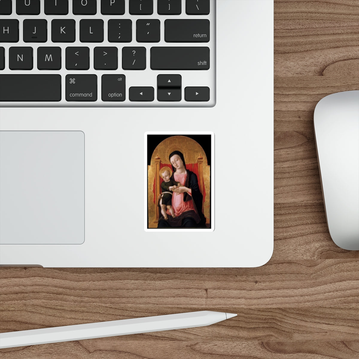 VIVARINI, Bartolomeo - Madonna and Child (Artwork) STICKER Vinyl Die-Cut Decal-The Sticker Space