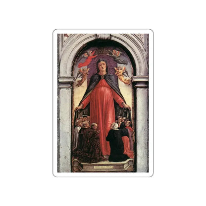 VIVARINI, Bartolomeo - Madonna della Misericordia (Artwork) STICKER Vinyl Die-Cut Decal White Die-Cut 3 Inch - The Sticker Space
