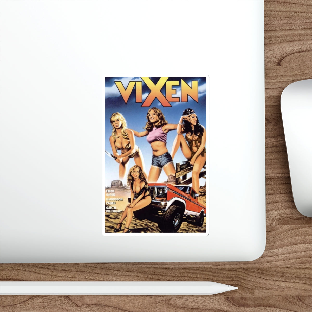 VIXEN (FRENCH) 1968 Movie Poster STICKER Vinyl Die-Cut Decal-The Sticker Space