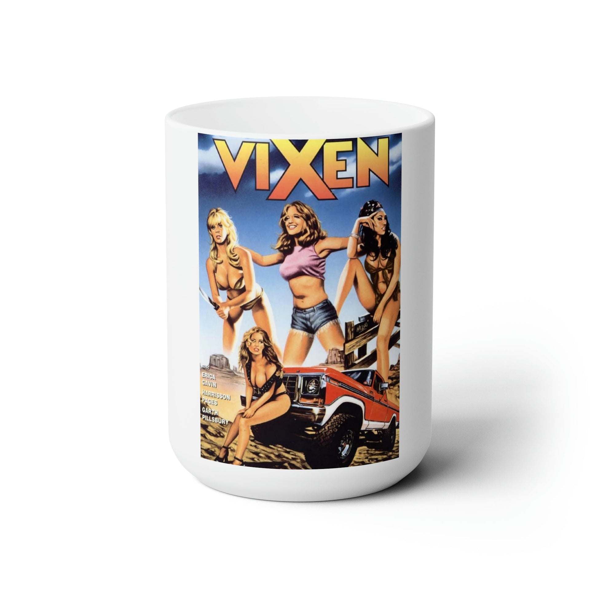 VIXEN (FRENCH) 1968 Movie Poster - White Coffee Cup 15oz-15oz-The Sticker Space