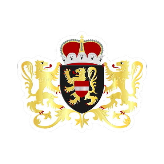 Vlaams Brabant wapen (Belgium) (Coat of Arms) STICKER Vinyl Kiss-Cut Decal 2 Inch White - The Sticker Space