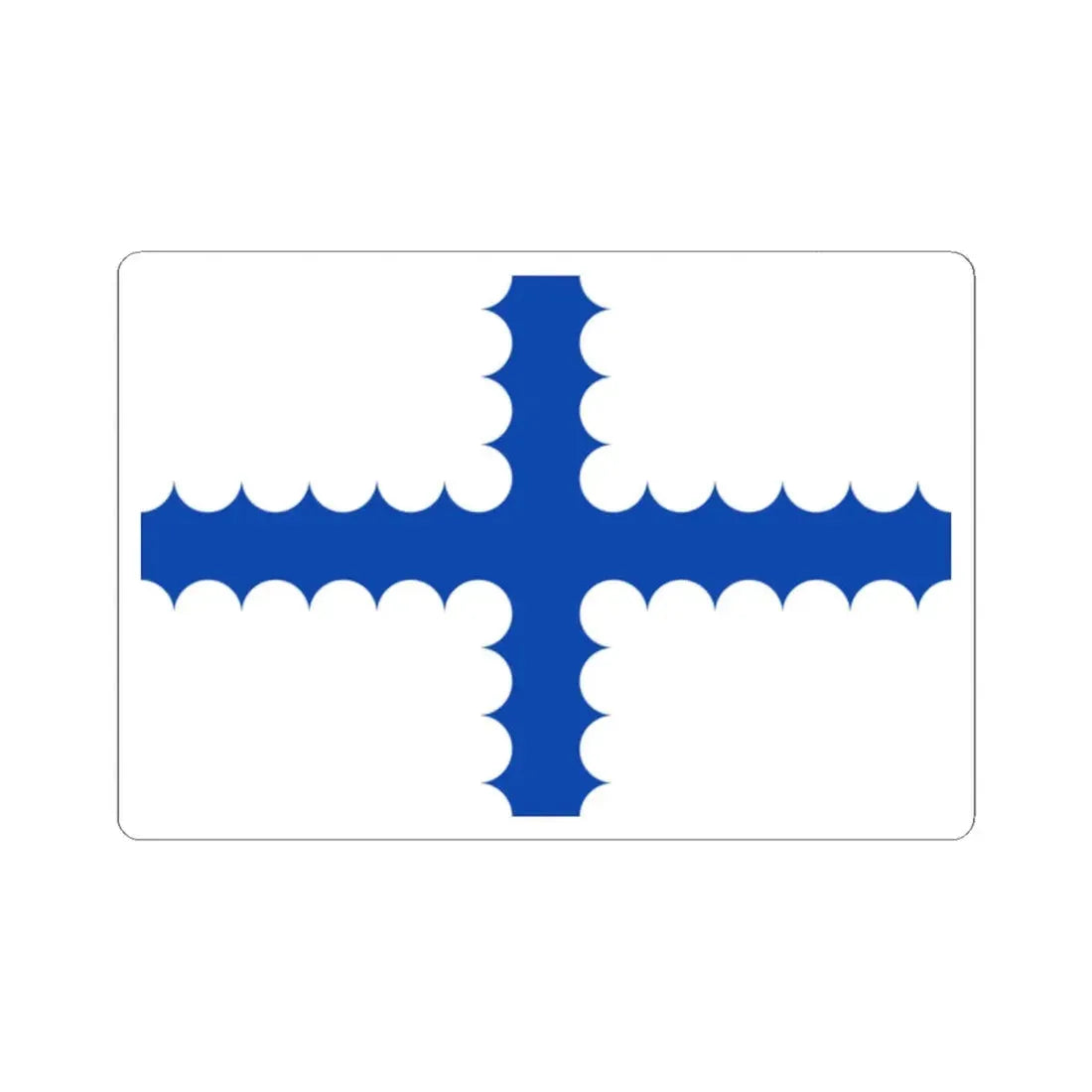 Vlag Beersel (Belgium) STICKER Vinyl Kiss-Cut Decal 2 Inch White - The Sticker Space