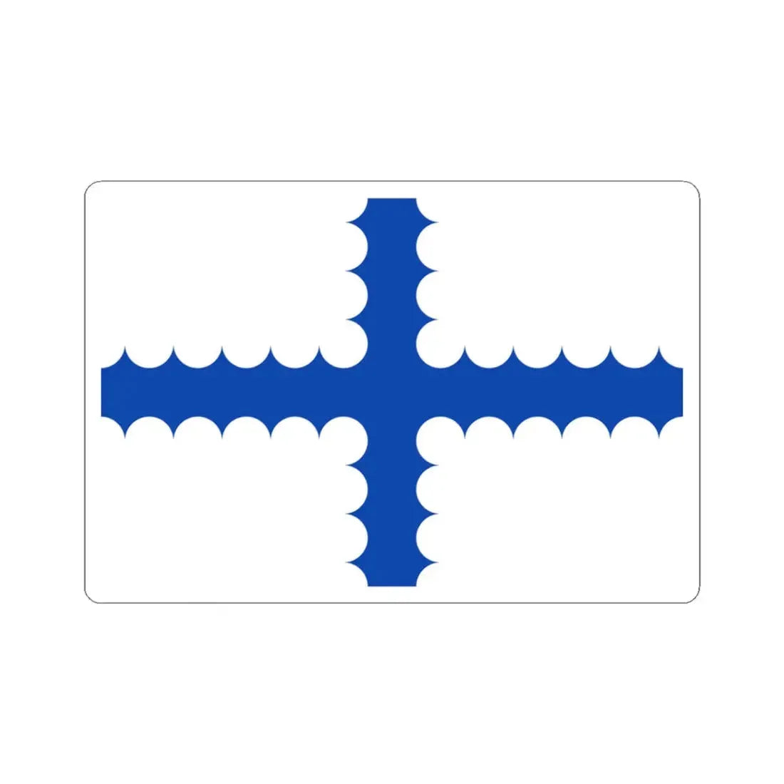 Vlag Beersel (Belgium) STICKER Vinyl Kiss-Cut Decal 3 Inch White - The Sticker Space