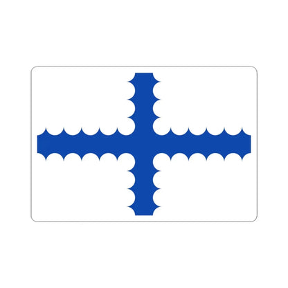 Vlag Beersel (Belgium) STICKER Vinyl Kiss-Cut Decal 3 Inch White - The Sticker Space