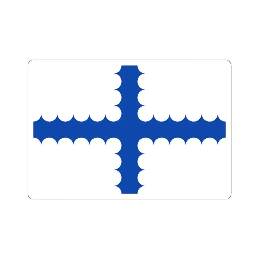 Vlag Beersel (Belgium) STICKER Vinyl Kiss-Cut Decal 4 Inch White - The Sticker Space