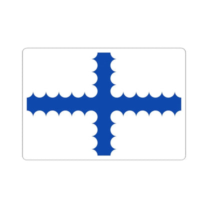 Vlag Beersel (Belgium) STICKER Vinyl Kiss-Cut Decal 4 Inch White - The Sticker Space