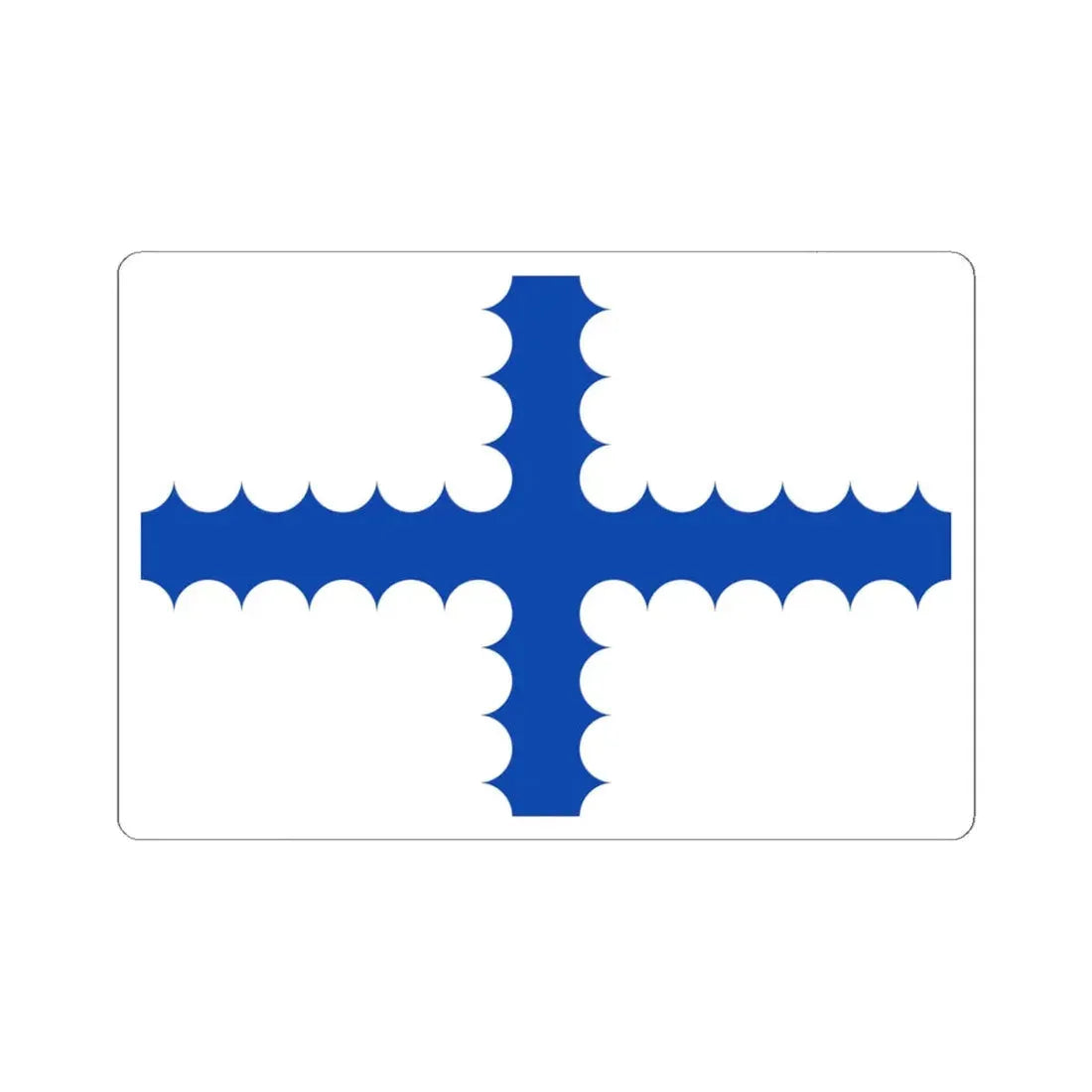 Vlag Beersel (Belgium) STICKER Vinyl Kiss-Cut Decal 6 Inch White - The Sticker Space