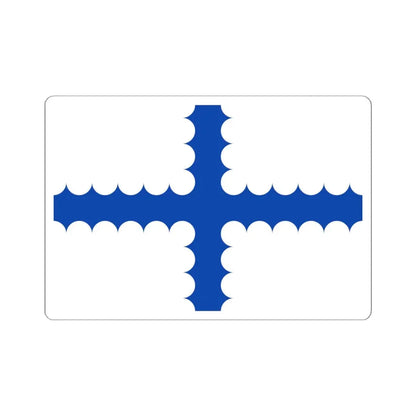 Vlag Beersel (Belgium) STICKER Vinyl Kiss-Cut Decal 6 Inch White - The Sticker Space